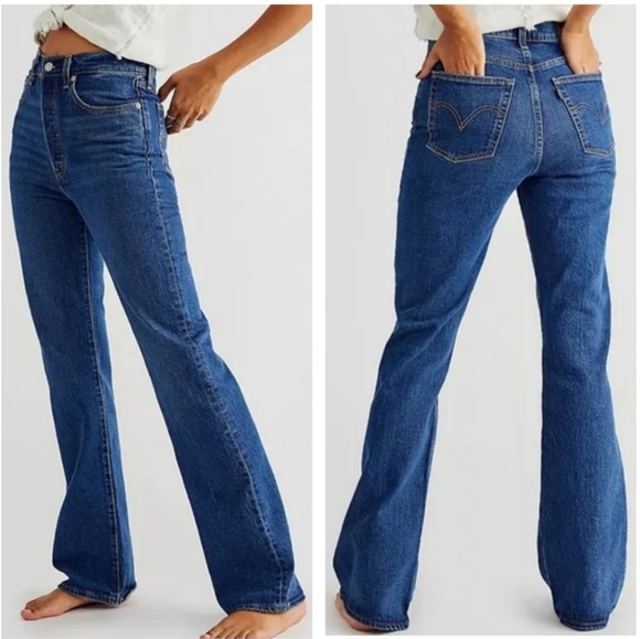 NWT Levi's Ribcage Bootcut Flare High Rise Denim Jeans - Picture 8 of 11